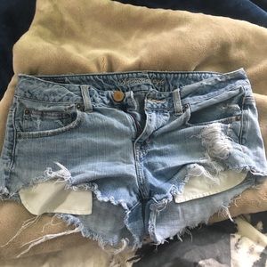 American Eagle distressed mid rise shorts - Sz 10